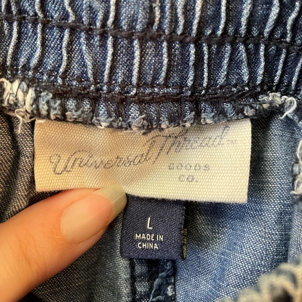 Universal Thread: High Waist Blue Women's Shorts - Picture 2 of 3